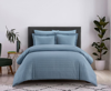 Chic Home Design Tyson 5 Piece Duvet Cover Set Contemporary Solid Color Shell With White Spots Anima In Blue