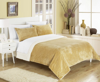 Chic Home Design Ernest 3-piece Plush Microsuede Sherpa Blanket In Yellow