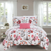 Chic Home Design Marais 7 Piece Reversible Comforter Set "paris Is Love" Inspired Printed Design Bed In Pink