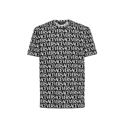 Versace Logomania T-shirt In Black