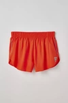 Adidas Originals Own The Run Split Hem Short In Bright Red