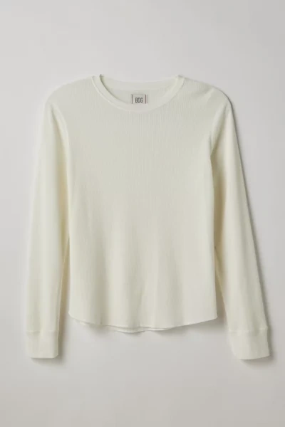 Bdg Baselayer Thermal Long Sleeve Tee In White