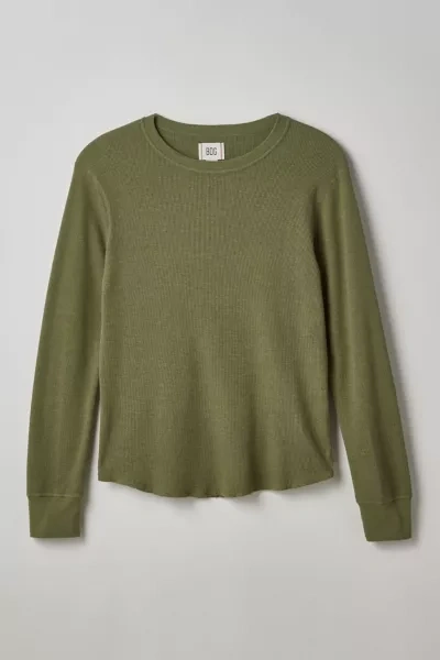 Bdg Baselayer Thermal Long Sleeve Tee In Green