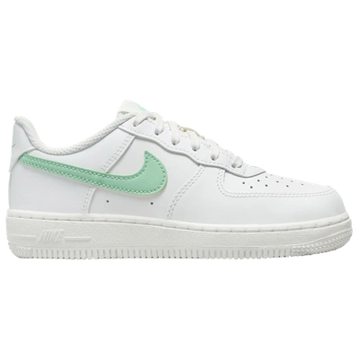Nike Kids' Girls  Air Force 1 Low In Summit White/emerald Rise