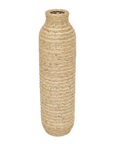 The Novogratz Peyton Lane Brown Seagrass Handmade Vase