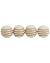 THE NOVOGRATZ PEYTON LANE SET OF 4 JUTE HANDMADE ORBS/VASE FILLERS