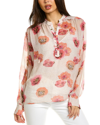 Rag & Bone Carla Floral Long-sleeve Blouse In White