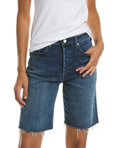 Mother The Tomcat Bermuda Shorts Fray Manana Mi Amour Jeans In Blue