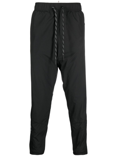Moncler Ripstop Tapered Trousers In Black