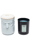 GINORI 1735 IL SEGUACE CANDLEHOLDER AND WATER MUSK ROAD SCENTED CANDLE (190G)