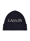 LANVIN ENFANT LOGO印花卷边套头帽