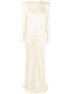 ALEX PERRY TORRIN RUCHED-DETAIL GOWN
