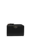 EMPORIO ARMANI ENGRAVED-LOGO LEATHER CARDHOLDER