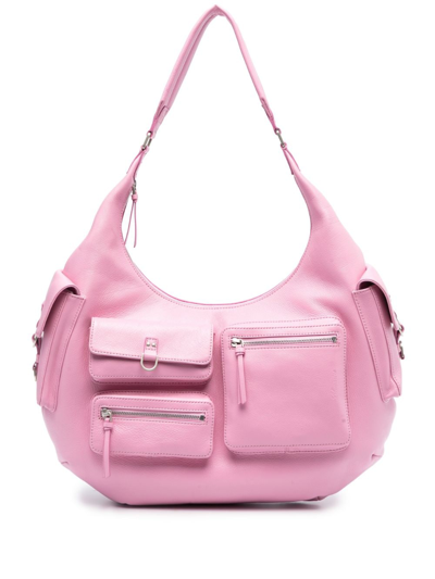 Blumarine Large Hobo Shoulder Bag In Pink
