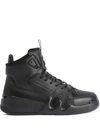 GIUSEPPE ZANOTTI TALON HI-TOPS LEATHER SNEAKERS