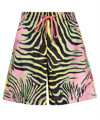 VERSACE ALLOVER TIGER AND WILDFLOWER SHORTS