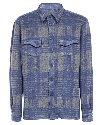 Kiton Robin Shirt In Blue