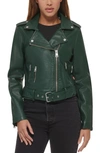 Levi's® Faux Leather Fashion Belted Moto Jacket In Pine