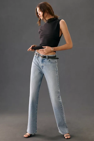 Modern American Doheny High-rise Straight-leg Jeans In Blue