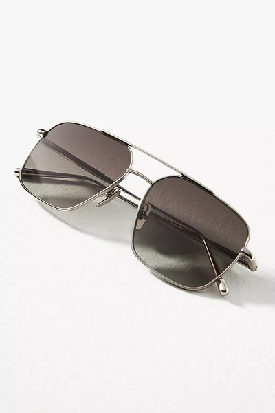 Chimi Silver Aviator Sunglasses In Grey