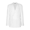 DOLCE & GABBANA TAORMINA DOUBLE-BREASTED JACKET IN LINEN