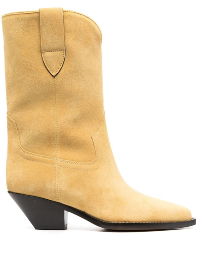 Isabel Marant Western 50mm Boots In Gelb