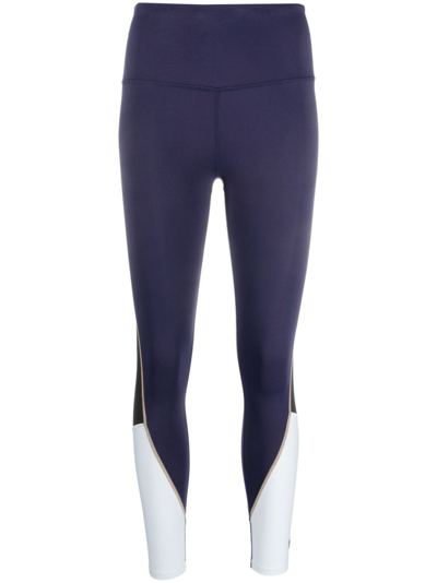 P.e Nation Odyssey Colour-block Leggings In Blue