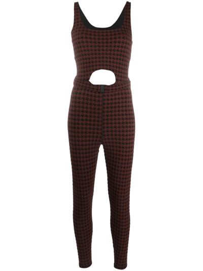 The Upside Farrah Houndstooth-pattern Jumpsuit In Multicoloured