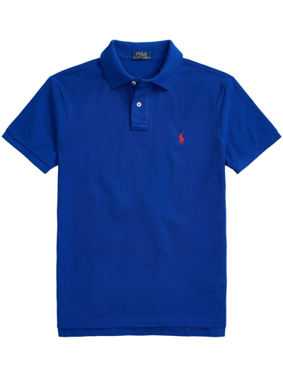 Polo Ralph Lauren Electric Custom Slim-fit Polo In Blue
