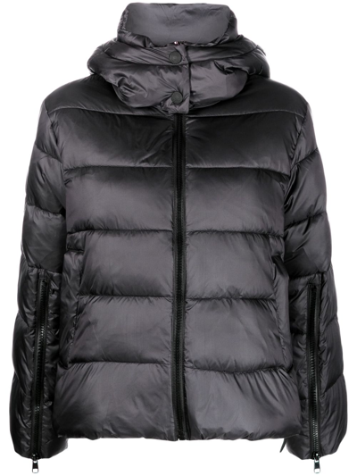 Twinset Hooded Puffer Jacket Casual Jackets, Parka Black