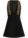 ETRO FLORAL-EMBROIDERY SLEEVELESS DRESS