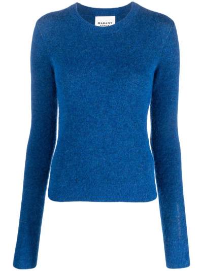 Marant Etoile Round-neck Knit Jumper In Blue