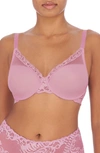 Natori Feathers Full Figure Contour Underwire T-shirt Everyday Plunge Bra (32ddd) Women's In Freesia