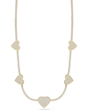 Sphera Milano Cubic Zirconia Heart Station Tennis Necklace