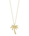 SPHERA MILANO SPHERA MILANO 14K OVER SILVER PALM TREE NECKLACE