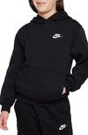 Nike Kids' High-pile Fleece Hoodie In Black