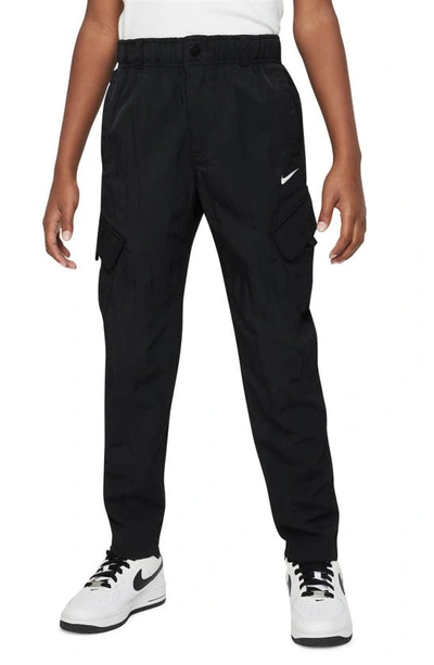 Nike Kids' Sportswear Cargo Trousers In Black