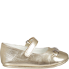 GUCCI GOLD BALLET FLATS FOR BABY GIRL WITH HORSEBIT