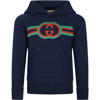 GUCCI BLUE SWEATSHIRT FOR BOY WITH DOUBLE G