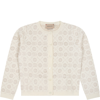GUCCI IVORY CARDIGAN FOR BABY GIRL WITH DOUBLE G