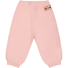 GUCCI PINK TROUSERS FOR BABY GIRL WITH DOUBLE G