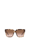 Prada Pr 24zs 07r0a6 56mm Womens Square Sunglasses In Caramel Tortoise