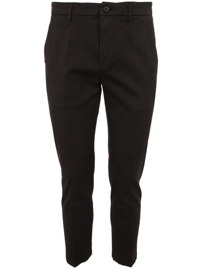 Department Five Prince Chinos Crop Trousers In Nero