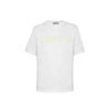 Lanvin Curb Logo Embroidery Cotton T-shirt In White