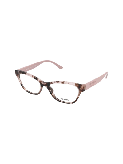 Prada 53mm Cat Eye Optical Glasses In Pink
