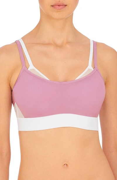 Natori Gravity Contour Underwire Sports Bra In Freesia/ White