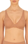 Natori Pretty Smooth Underwire Contour Bra In Buff