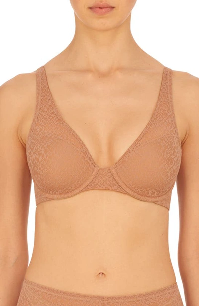 Natori Pretty Smooth Underwire Contour Bra In Buff