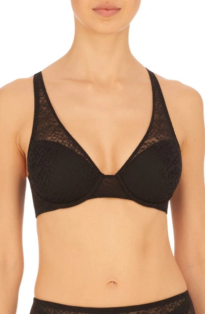 Natori Pretty Smooth Full Fit Smoothing Contour Underwire Bra In Black