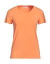 Patrizia Pepe Woman T-shirt Orange Size 2 Viscose, Elastane, Glass